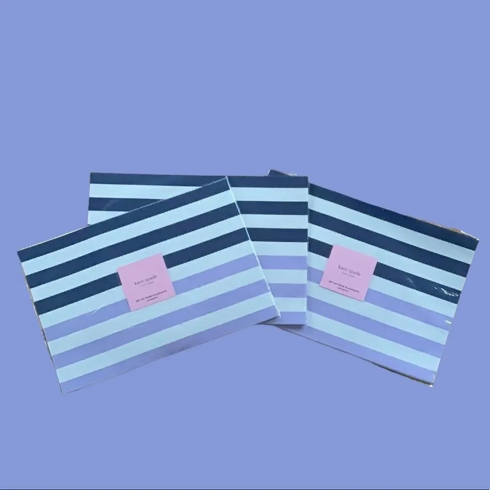 KATE SPADE NEW SPRINGTIME 4 PIECE PLACEMENT SET 13”x19”